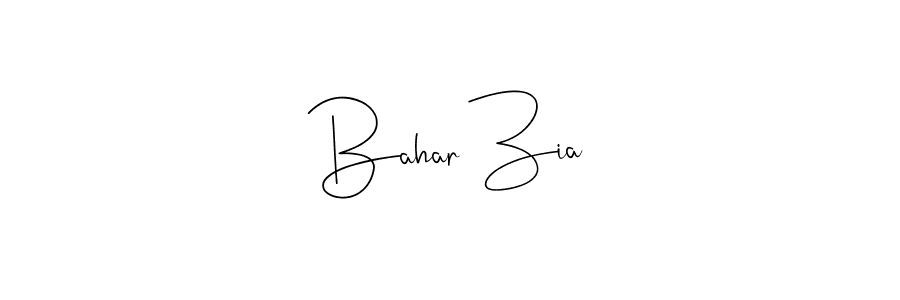 You should practise on your own different ways (Andilay-7BmLP) to write your name (Bahar Zia) in signature. don't let someone else do it for you. Bahar Zia signature style 4 images and pictures png