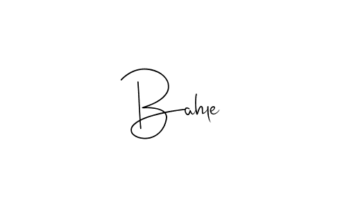 Make a beautiful signature design for name Bahle. With this signature (Andilay-7BmLP) style, you can create a handwritten signature for free. Bahle signature style 4 images and pictures png