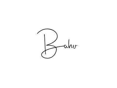 How to make Bahu signature? Andilay-7BmLP is a professional autograph style. Create handwritten signature for Bahu name. Bahu signature style 4 images and pictures png