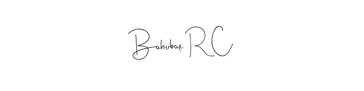 Design your own signature with our free online signature maker. With this signature software, you can create a handwritten (Andilay-7BmLP) signature for name Bahubali R C. Bahubali R C signature style 4 images and pictures png