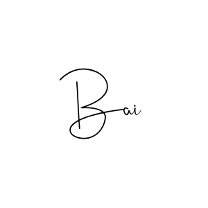 How to make Bai signature? Andilay-7BmLP is a professional autograph style. Create handwritten signature for Bai name. Bai signature style 4 images and pictures png