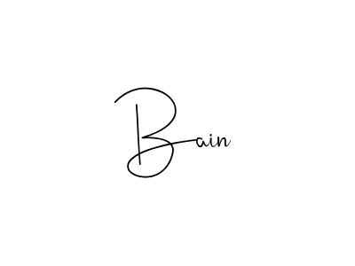 if you are searching for the best signature style for your name Bain. so please give up your signature search. here we have designed multiple signature styles  using Andilay-7BmLP. Bain signature style 4 images and pictures png