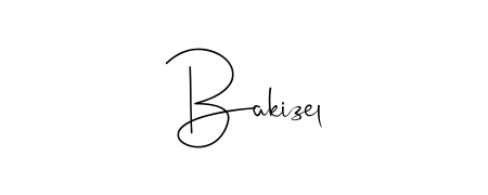 A stylish, flowing autograph style designed for name Bakizel using Andilay-7BmLP typography. Perfect for digital creative projects. Bakizel signature style 4 images and pictures png