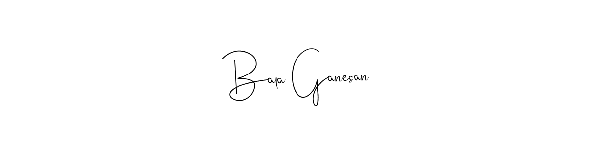 Use a signature maker to create a handwritten signature online. With this signature software, you can design (Andilay-7BmLP) your own signature for name Bala Ganesan. Bala Ganesan signature style 4 images and pictures png