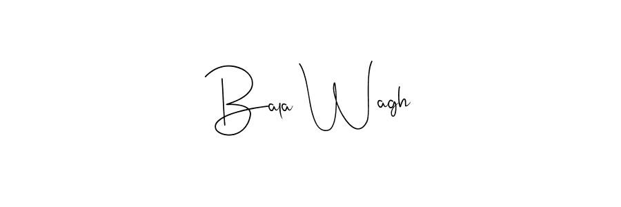 if you are searching for the best signature style for your name Bala Wagh. so please give up your signature search. here we have designed multiple signature styles  using Andilay-7BmLP. Bala Wagh signature style 4 images and pictures png