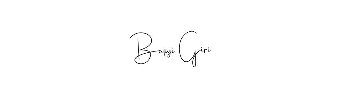 How to make Balaji Giri name signature. Use Andilay-7BmLP style for creating short signs online. This is the latest handwritten sign. Balaji Giri signature style 4 images and pictures png