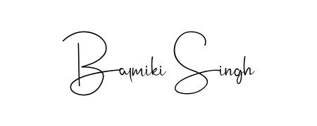 Design your own signature with our free online signature maker. With this signature software, you can create a handwritten (Andilay-7BmLP) signature for name Balmiki Singh. Balmiki Singh signature style 4 images and pictures png