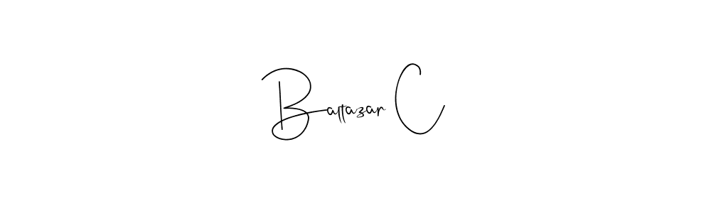 Use a signature maker to create a handwritten signature online. With this signature software, you can design (Andilay-7BmLP) your own signature for name Baltazar C. Baltazar C signature style 4 images and pictures png