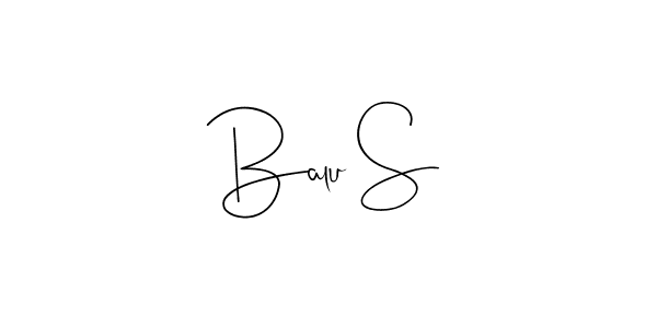 Use a signature maker to create a handwritten signature online. With this signature software, you can design (Andilay-7BmLP) your own signature for name Balu S. Balu S signature style 4 images and pictures png