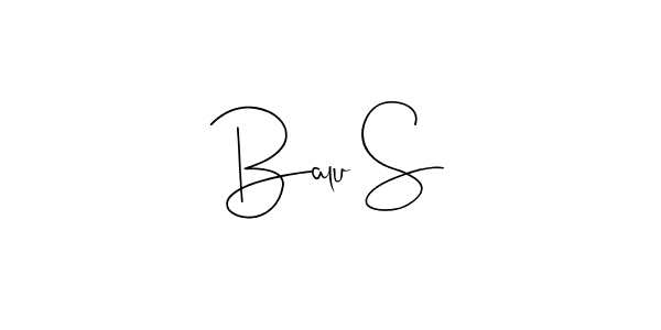 Use a signature maker to create a handwritten signature online. With this signature software, you can design (Andilay-7BmLP) your own signature for name Balu S. Balu S signature style 4 images and pictures png