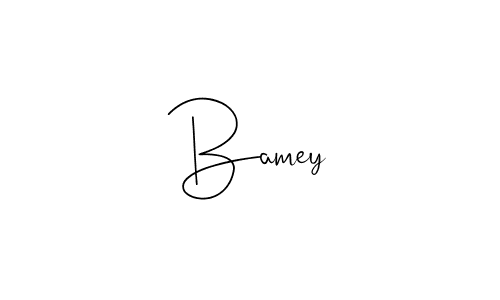 How to make Bamey signature? Andilay-7BmLP is a professional autograph style. Create handwritten signature for Bamey name. Bamey signature style 4 images and pictures png