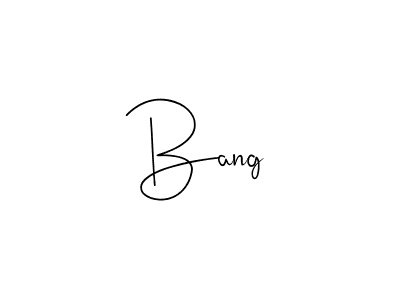 Make a beautiful signature design for name Bang. With this signature (Andilay-7BmLP) style, you can create a handwritten signature for free. Bang signature style 4 images and pictures png