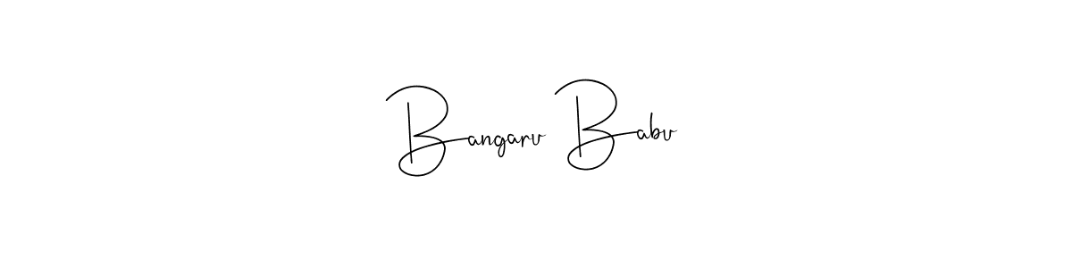 Andilay-7BmLP is a professional signature style that is perfect for those who want to add a touch of class to their signature. It is also a great choice for those who want to make their signature more unique. Get Bangaru Babu name to fancy signature for free. Bangaru Babu signature style 4 images and pictures png
