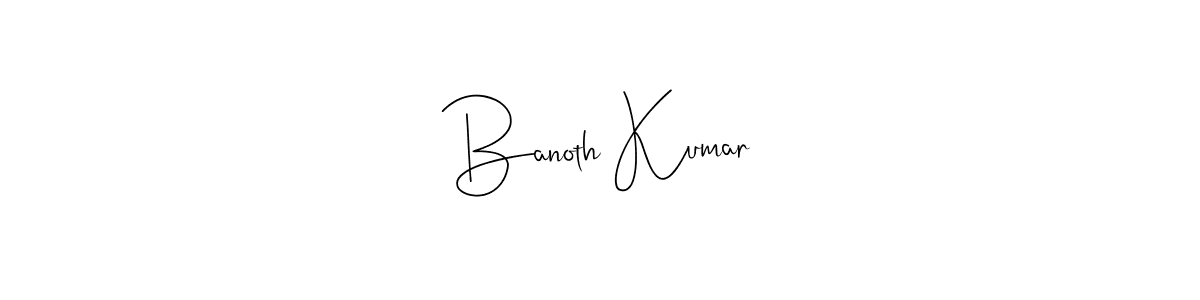 Andilay-7BmLP is a professional signature style that is perfect for those who want to add a touch of class to their signature. It is also a great choice for those who want to make their signature more unique. Get Banoth Kumar name to fancy signature for free. Banoth Kumar signature style 4 images and pictures png