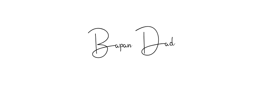 Use a signature maker to create a handwritten signature online. With this signature software, you can design (Andilay-7BmLP) your own signature for name Bapan Dad. Bapan Dad signature style 4 images and pictures png