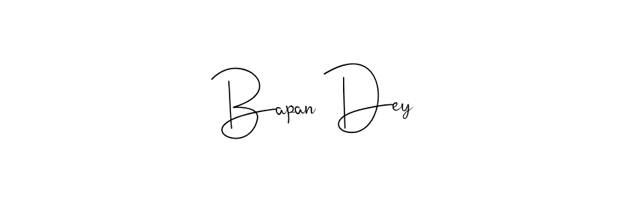 Design your own signature with our free online signature maker. With this signature software, you can create a handwritten (Andilay-7BmLP) signature for name Bapan Dey. Bapan Dey signature style 4 images and pictures png