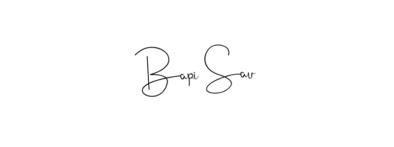 Use a signature maker to create a handwritten signature online. With this signature software, you can design (Andilay-7BmLP) your own signature for name Bapi Sau. Bapi Sau signature style 4 images and pictures png