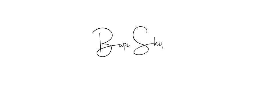 Similarly Andilay-7BmLP is the best handwritten signature design. Signature creator online .You can use it as an online autograph creator for name Bapi Shil. Bapi Shil signature style 4 images and pictures png