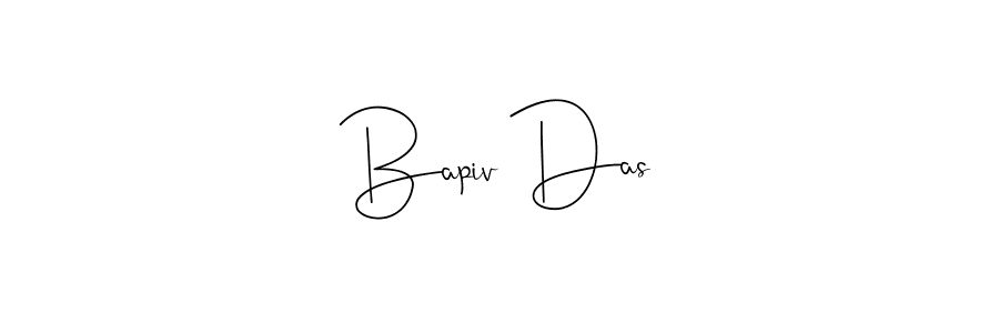 Design your own signature with our free online signature maker. With this signature software, you can create a handwritten (Andilay-7BmLP) signature for name Bapiv Das. Bapiv Das signature style 4 images and pictures png