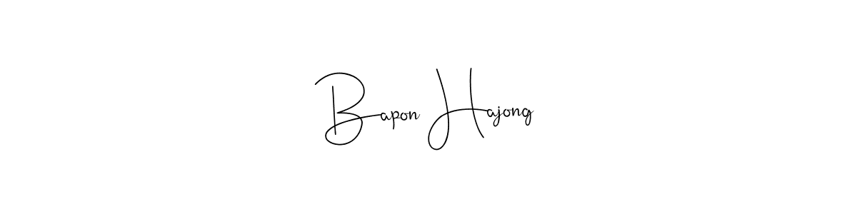 Create a beautiful signature design for name Bapon Hajong. With this signature (Andilay-7BmLP) fonts, you can make a handwritten signature for free. Bapon Hajong signature style 4 images and pictures png