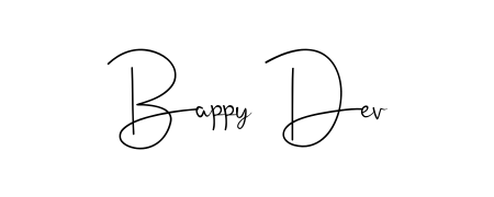 Stand out with a creative autograph for Bappy Dev. The Andilay-7BmLP styling blends modern aesthetics with classic signature flourishes. Bappy Dev signature style 4 images and pictures png