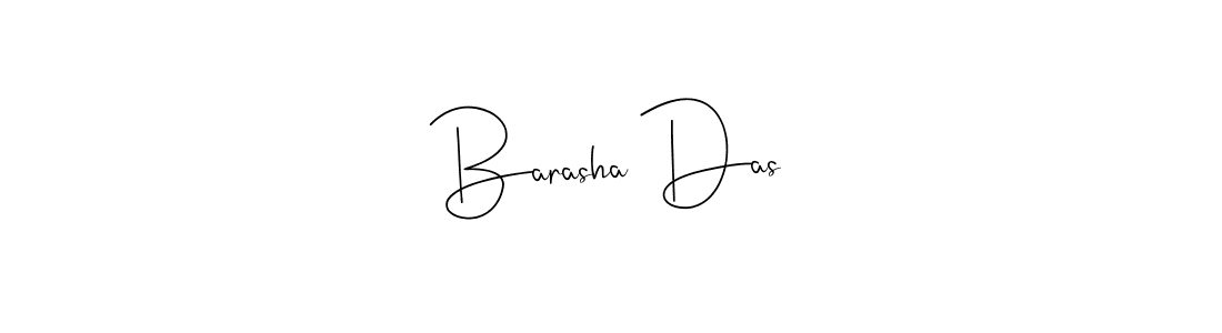 You should practise on your own different ways (Andilay-7BmLP) to write your name (Barasha Das) in signature. don't let someone else do it for you. Barasha Das signature style 4 images and pictures png