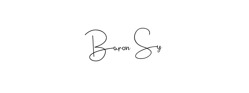 Make a beautiful signature design for name Baron Sy. Use this online signature maker to create a handwritten signature for free. Baron Sy signature style 4 images and pictures png