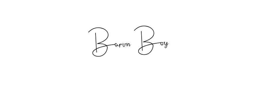You should practise on your own different ways (Andilay-7BmLP) to write your name (Barun Boy) in signature. don't let someone else do it for you. Barun Boy signature style 4 images and pictures png