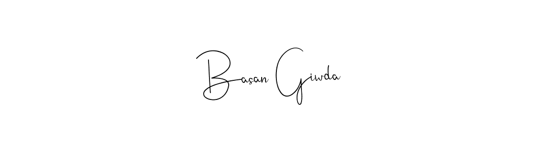 This is the best signature style for the Basan Giwda name. Also you like these signature font (Andilay-7BmLP). Mix name signature. Basan Giwda signature style 4 images and pictures png