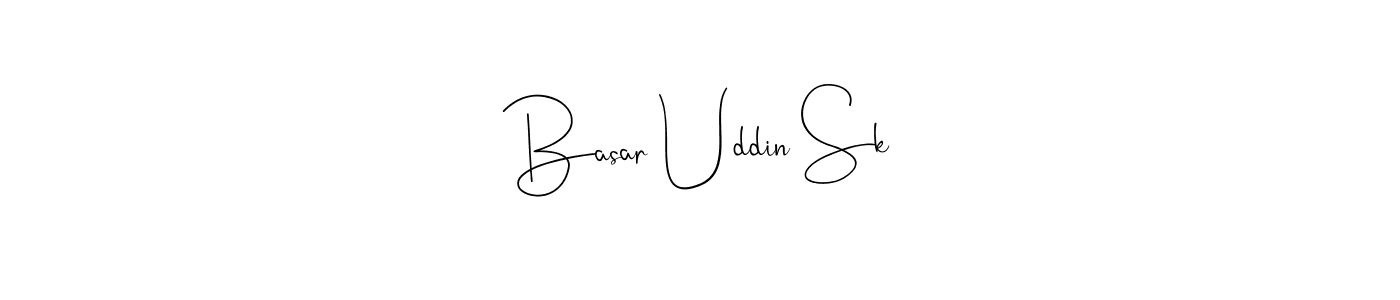 How to make Basar Uddin Sk signature? Andilay-7BmLP is a professional autograph style. Create handwritten signature for Basar Uddin Sk name. Basar Uddin Sk signature style 4 images and pictures png
