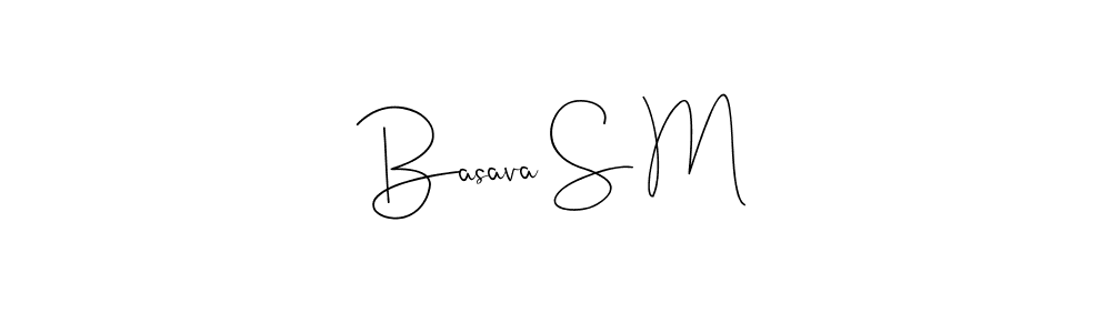 Also we have Basava S M name is the best signature style. Create professional handwritten signature collection using Andilay-7BmLP autograph style. Basava S M signature style 4 images and pictures png