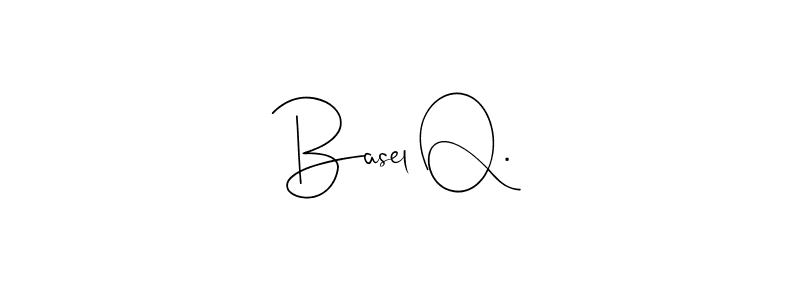 Make a beautiful signature design for name Basel Q.. With this signature (Andilay-7BmLP) style, you can create a handwritten signature for free. Basel Q. signature style 4 images and pictures png