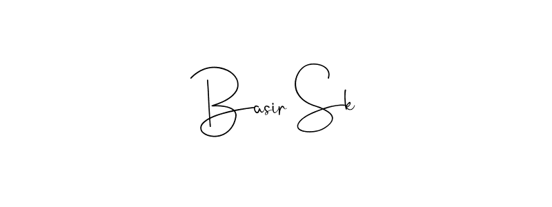 Design your own signature with our free online signature maker. With this signature software, you can create a handwritten (Andilay-7BmLP) signature for name Basir Sk. Basir Sk signature style 4 images and pictures png