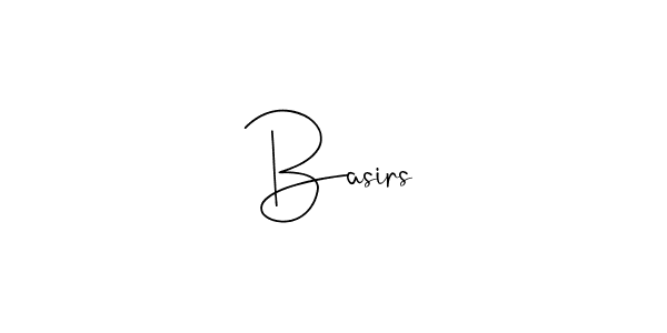 Design your own signature with our free online signature maker. With this signature software, you can create a handwritten (Andilay-7BmLP) signature for name Basirs. Basirs signature style 4 images and pictures png