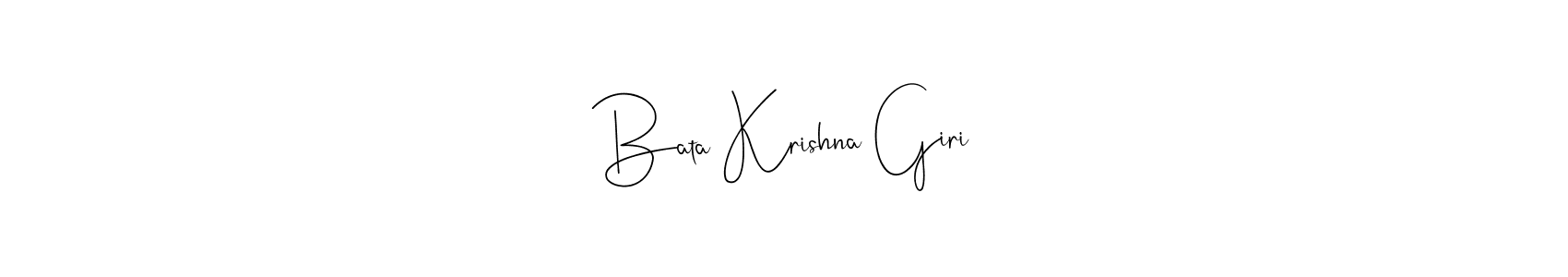 Similarly Andilay-7BmLP is the best handwritten signature design. Signature creator online .You can use it as an online autograph creator for name Bata Krishna Giri. Bata Krishna Giri signature style 4 images and pictures png