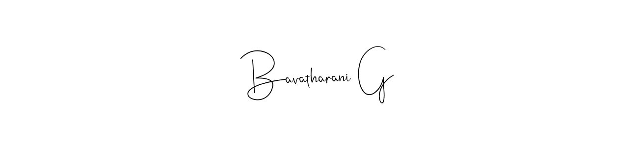 Also You can easily find your signature by using the search form. We will create Bavatharani G name handwritten signature images for you free of cost using Andilay-7BmLP sign style. Bavatharani G signature style 4 images and pictures png