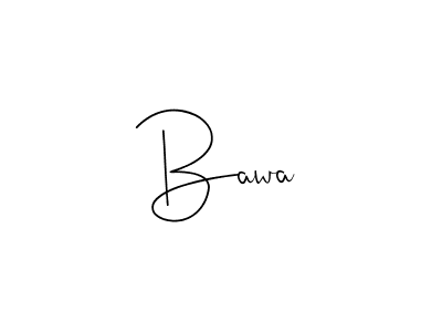 Make a beautiful signature design for name Bawa. With this signature (Andilay-7BmLP) style, you can create a handwritten signature for free. Bawa signature style 4 images and pictures png