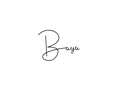 You should practise on your own different ways (Andilay-7BmLP) to write your name (Baya) in signature. don't let someone else do it for you. Baya signature style 4 images and pictures png