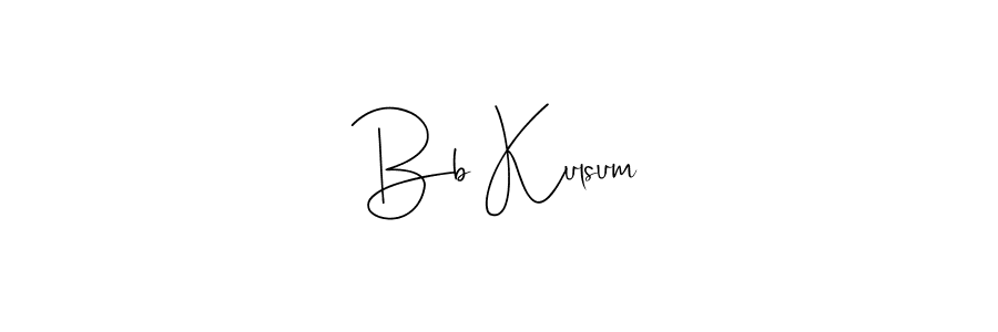 Once you've used our free online signature maker to create your best signature Andilay-7BmLP style, it's time to enjoy all of the benefits that Bb Kulsum name signing documents. Bb Kulsum signature style 4 images and pictures png