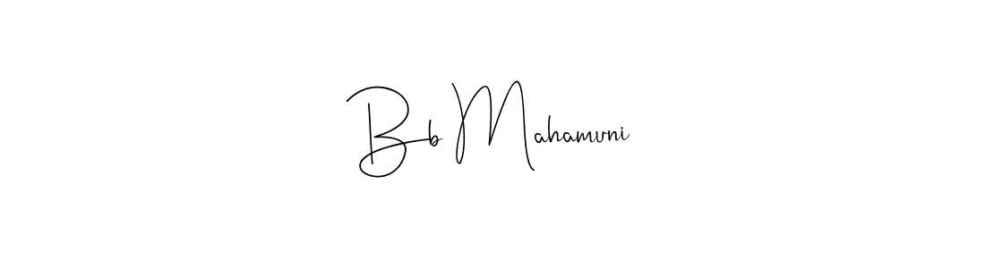 Once you've used our free online signature maker to create your best signature Andilay-7BmLP style, it's time to enjoy all of the benefits that Bb Mahamuni name signing documents. Bb Mahamuni signature style 4 images and pictures png