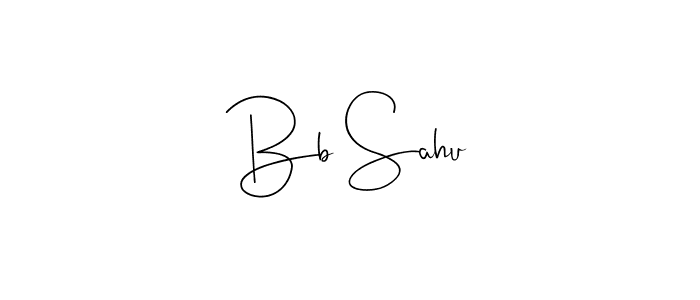 The best way (Andilay-7BmLP) to make a short signature is to pick only two or three words in your name. The name Bb Sahu include a total of six letters. For converting this name. Bb Sahu signature style 4 images and pictures png