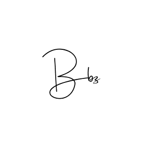 How to make Bbz signature? Andilay-7BmLP is a professional autograph style. Create handwritten signature for Bbz name. Bbz signature style 4 images and pictures png