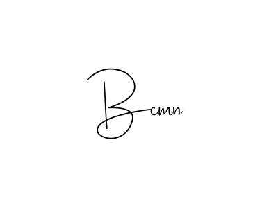 Design your own signature with our free online signature maker. With this signature software, you can create a handwritten (Andilay-7BmLP) signature for name Bcmn. Bcmn signature style 4 images and pictures png