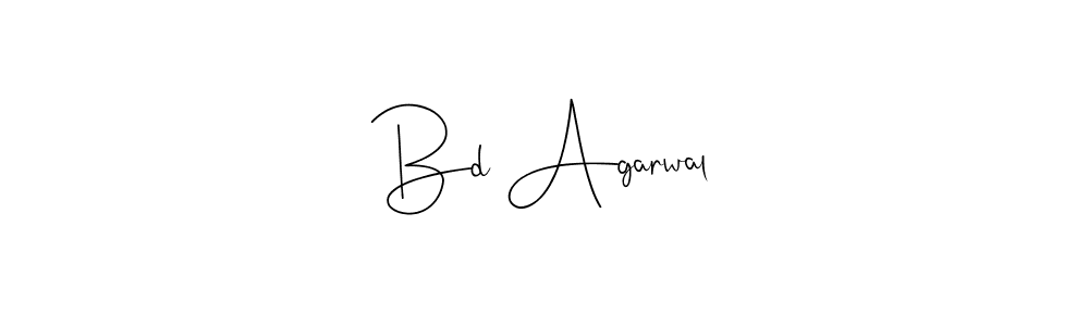 Also You can easily find your signature by using the search form. We will create Bd Agarwal name handwritten signature images for you free of cost using Andilay-7BmLP sign style. Bd Agarwal signature style 4 images and pictures png