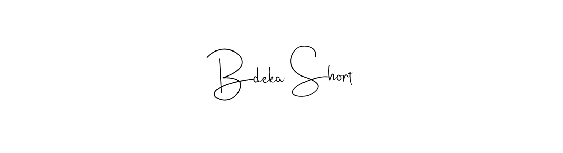 How to make Bdeka Short signature? Andilay-7BmLP is a professional autograph style. Create handwritten signature for Bdeka Short name. Bdeka Short signature style 4 images and pictures png
