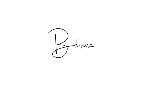 You should practise on your own different ways (Andilay-7BmLP) to write your name (Bduma) in signature. don't let someone else do it for you. Bduma signature style 4 images and pictures png