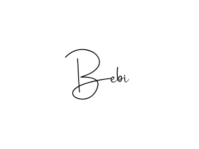 Use a signature maker to create a handwritten signature online. With this signature software, you can design (Andilay-7BmLP) your own signature for name Bebi. Bebi signature style 4 images and pictures png