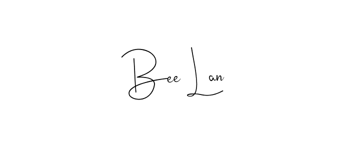 Use a signature maker to create a handwritten signature online. With this signature software, you can design (Andilay-7BmLP) your own signature for name Bee Lan. Bee Lan signature style 4 images and pictures png