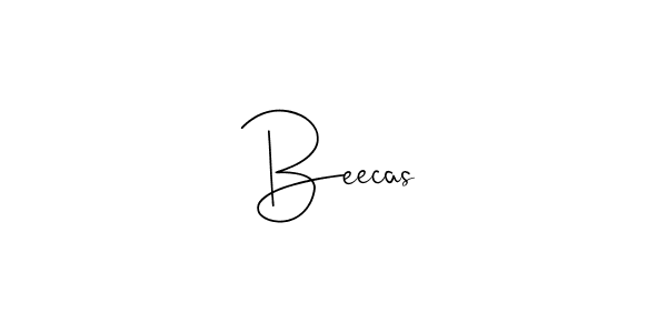 Make a beautiful signature design for name Beecas. Use this online signature maker to create a handwritten signature for free. Beecas signature style 4 images and pictures png