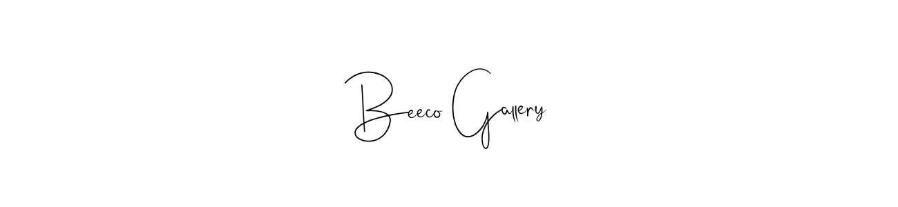 Beeco Gallery stylish signature style. Best Handwritten Sign (Andilay-7BmLP) for my name. Handwritten Signature Collection Ideas for my name Beeco Gallery. Beeco Gallery signature style 4 images and pictures png